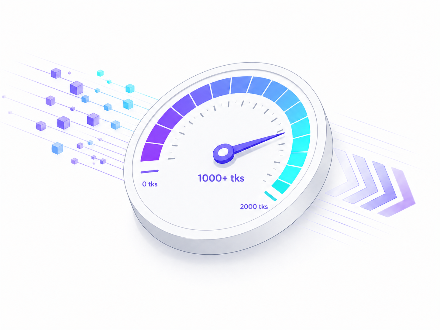 Inference throughput meter illustration